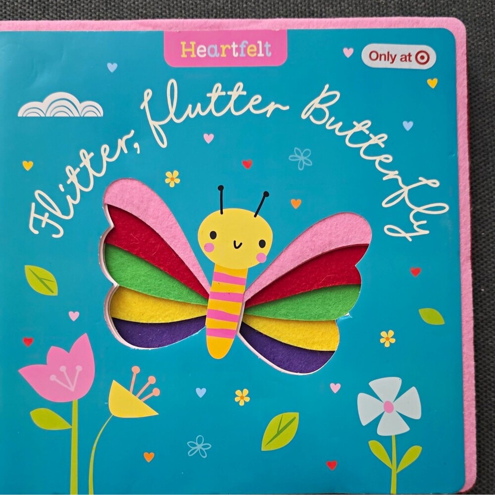 Heartfelt Flitter, flutter Butterfly Board Book Illustrated Under 2 Years 2021